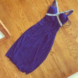 David’s Bridal Royal blue dress